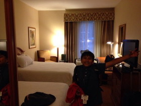 Finally arrived at the hotel in Sacramento
