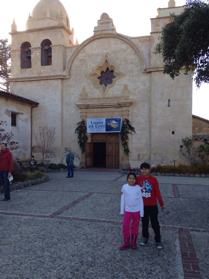 Atom and Marie at San Carlos Mission