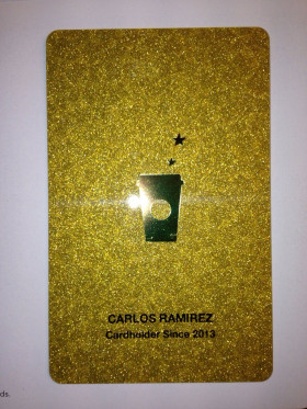 Starbucks gold card